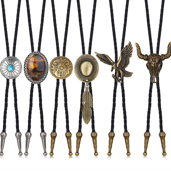 New Set of 6 Bolo 39.5" ties - Picture 1 of 4